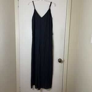 Gianni Bini black dotted wide leg flowy jumpsuit size small -no belt-